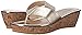 Nine West Women's Croptop Metallic Wedge Pump