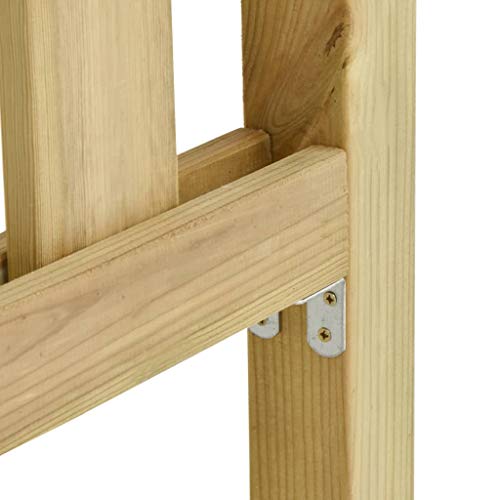 Tidyard Gartenzaun-Set Zaunfeld-Set aus imprägniertem Kiefernholz,Zaunelement-Set Zaun,Witterungs- und… – Bild 4