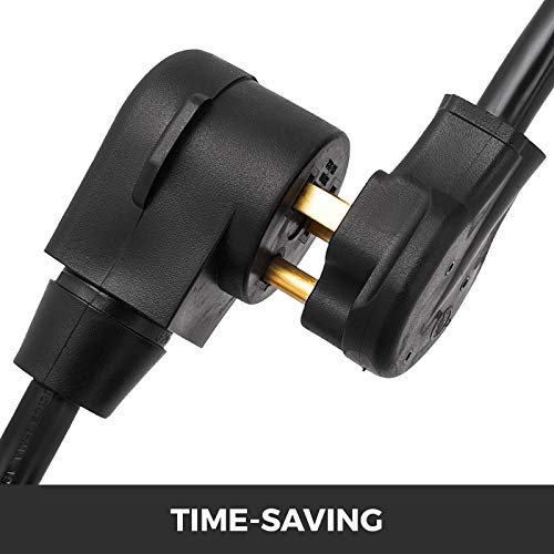 VEVOR Welder Extension Cord 40Amp 50ft 250V, Welding Power Cord with