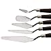 EVINIS 5Pcs Stainless Steel Spatula Palette Knife Painting Mixing Scraper Set,3D Print Removal Tool
