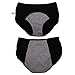 YOYI FASHION Women Menstrual Period Briefs Jacquard Easy Clean Panties US Size XXS-5XL/12