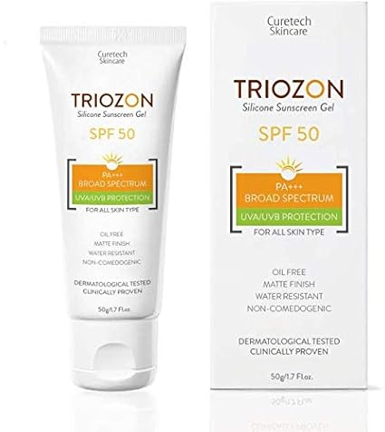 Triozon Broad Spectrum Silicon Sunscreen Gel 50gm Spf Spf 50 Pa