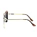 LianSan Designer Oversized Double Bridge Unisex Men Women Large Metal Driver Polarized Sunglasses 808 (gold frame orange lenses)