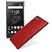 TETDED Premium Leather Case for BlackBerry Motion, Snap Cover, Caen (Nappa Red)