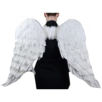 Touch of Nature 11008 Adult Angel Wing in White with Elastic Straps, 43 by 27-Inch