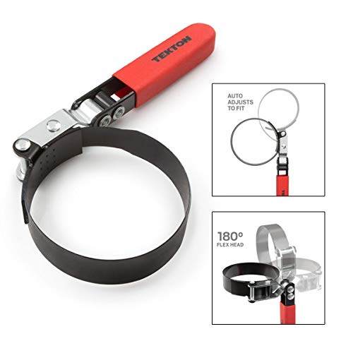 TEKTON 5868 3-3/4-Inch Flex Oil Filter Wrench