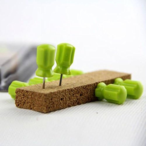20Pcs Screwdriver Decorative Thumbtacks Push Pins for Home Office Cork Bulletin Board