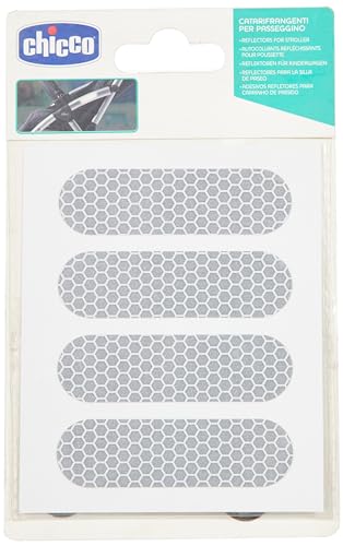 Chicco Reflektierende Streifen für Kinderwagen, 8 Streifen, 1 Stück