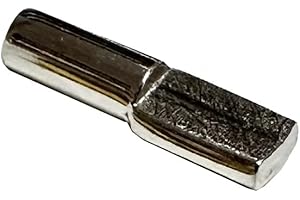 DESUNIA 4mm "Spoon" Style Cabinet Shelf Support Pegs - Polished Nickel - Package of 50