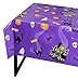 Juvale 3-Pack Halloween Table Cover for Party Supplies, Purple Disposable Plastic Tablecloth Decorations, Halloween Table Decorations for Themed Parties, Birthday Celebrations and More (54 x 108 in)