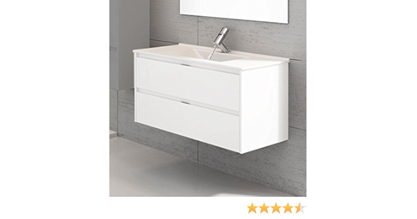 DUCHA.ES Mueble DE BAÑO SUSPENDIDO con Lavabo Y TOALLERO ...