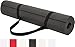 Amazon Basics 1/4-Inch Yoga and Exercise Mat with Carrying Strap, Black
