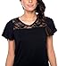 kathy ireland Women's 2 Piece Cap Sleeve Pajama Sleepwear Set w Lace Detailing