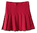 Shiningirl Womens High Waist Pleated Tennis Skirts