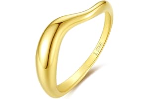 Gold Rings for Women Gold Wave Ring Dainty Antique Rings Wave Band Ring Jewelry Gift