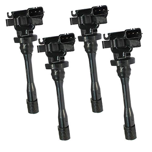 LQQDP Pack of 4 New Ignition Coils For Mitsubishi 2.4L 2.0L 1.8L L4 Chrysler Sebring Dodge Stratus 2-Door Coupe 2.4L L4 Compatible with UF295 E507D