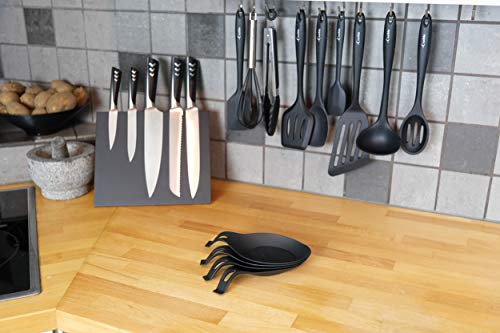 Silicone Spoon Rests (Set of 4) - Black