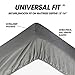 EASELAND Bed Sheet Set - King Size Sheets 6 Pieces Bedding Sheet & Pillowcases Sets, Brushed Microfiber Sheet with Deep Pocket Fits 8 to 16 Inch(King,Grey)