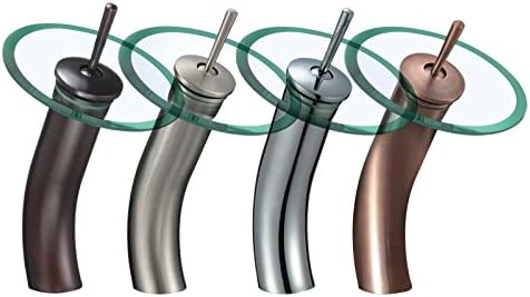 Faucetland 008002346 Single Handle Waterfall Bathroom Vanity Sink Faucet, Oil Rubbed Bronze