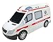 Liberty Imports Bump and Go Action Ambulance with Siren and Flashing Lights, Toy Emergency Vehicle For Kids & Toddlers