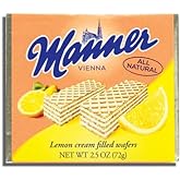 Manner Vienna - Lemon cream filled wafers (ea. 72g) 3 pack