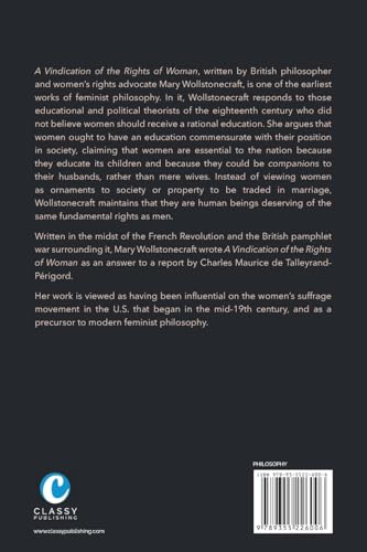 A Vindication of the Rights of Woman 1