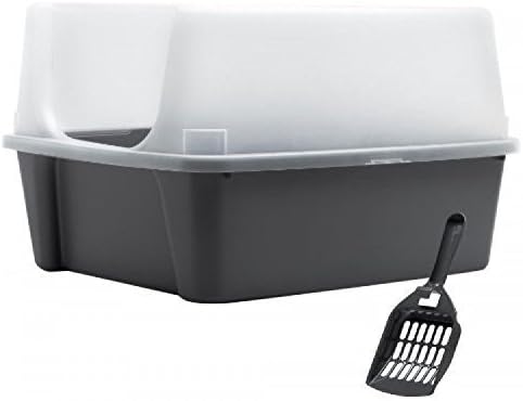 Open Top Litter Box with Shield and Scoop
