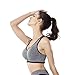 Perkisboby Women's Front Zip Up Padded Racerback Workout Sports Bra, High Impact Support For Runing Yoga Gym (L- 38A 38B 38C 38D 40A 40B 40C)