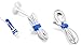 Budsband - Earbuds Holder, Headphone Organizer, Earbuds Wrap, Earphone Keeper, Cable Winder Manager (4-Pack White) Made in USA