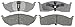 ACDelco 14D730AC Advantage Ceramic Front Disc Brake Pad Set