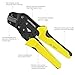 Wire Stripper and Crimping Tool Meterk 0.14-6mm² Adjustable Crimping Range With Carbon Steel + Alloy (Wire Crimper JX-06WF 0.25-6 mm)