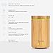 Syntus Essential Oil Diffuser, Real Bamboo Diffuser 160ml Ultrasonic Aromatherapy Diffusers with Waterless Auto Shut-Off for Home Office