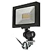 LEDwholesalers Series-5 Ultra-Slim 15W LED Outdoor Security Flood Light Fixture with 1/2” Threaded Knuckle Mount, UL-Listed, Warm White 3000K, 3780WW