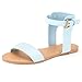 DREAM PAIRS ALEXA Women's High Ankle Cuff One-Band Adjustable Buckle Closure Summer Fashion Flat Sandals