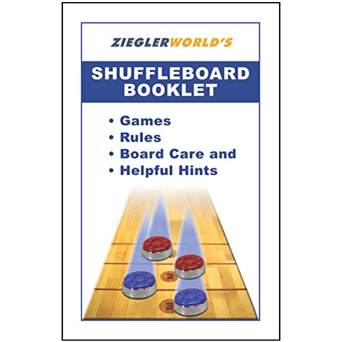American Brand Medium Table Shuffleboard Puck Weights With Wax and Rule and Regulation Book