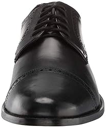 Nunn Bush Men's Norcross Cap Toe Oxford, Black, 8.5