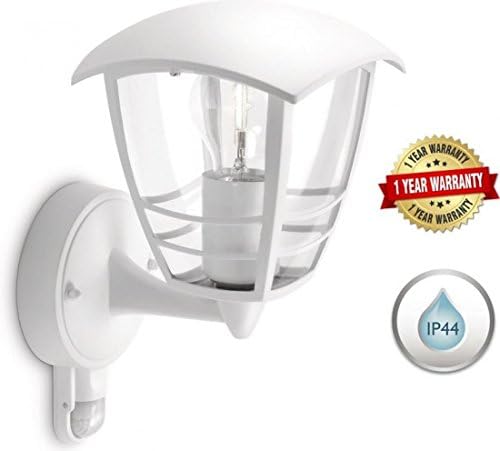 Philips MyGarden Creek Outdoor Garden Wall Light Lantern White 153883116 - IP44