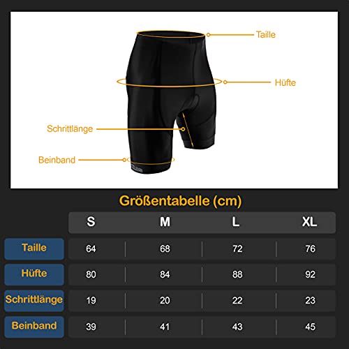 Xyklos® Fietsbroek voor heren, fietsbroek voor optimaal rijplezier, fietsbroek met perfecte pasvorm, pijn door onze… - Image 8