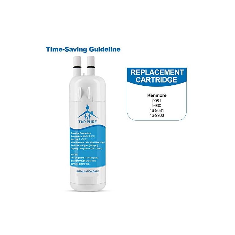 Top Pure Compatible Refrigerator Water Filter for Kenmore 9930 9081 (1