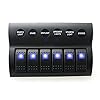 Ambuker-DC12V24V-8-Gang-Waterproof-Rocker-Switch-Panel-with-blue-LED-Indicators-Circuit-Breakers-Overload-Protected-for-Boat-Marine-Bridge-Truck-trailer