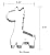 Big & Small Giraffes Cookie Cutter-Food Grade Stainless Steel-Cushioned Shape Set for Baby, Mom, Kids, Adults - Best Gift for Mother's day, Cookies, Sandwich, Bakeware, Food, Bread, Treats