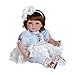 Adora Realistic Baby Doll Paris Poodle Toddler Doll - 20 inch, Soft CuddleMe Vinyl, Dark Brown Hair, Blue Eyes