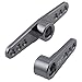 2pcs HobbyPark Metal Aluminum 25T Servo Horn Steering Arms (Double & Single) for RC Models Car Truck Buggy Replacement Parts (Gray)