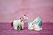 Boston Warehouse Salt & Pepper Shakers, Glamour Unicorn Collection, Hand Painted Ceramic