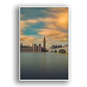Framed Canvas Wall Art for Living Room, Bedroom Brooklyn Bridge and New York City Canvas Prints for Modern Home Decoration Ready to Hang - 16"x24" inches