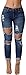 BAIFERN Womens Ripped Jeans High Waisted Destroyed Hole Denim Pencil Pants with Pockets