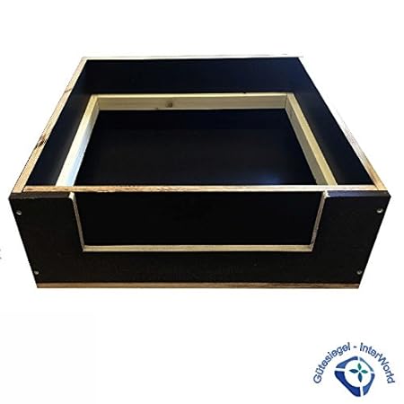 Welpenkiste Wurfbox Massivholz Siebdruckplatten Wasserfest für Hunde & Katzen (60cm x 60cm)