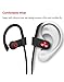 Vislla Bluetooth Headphones, Wireless Sports Earbuds Sweatproof HD Sound Built-in Mic Noise Isolating Earphones for Running Traveling Support 8 hours Working Time