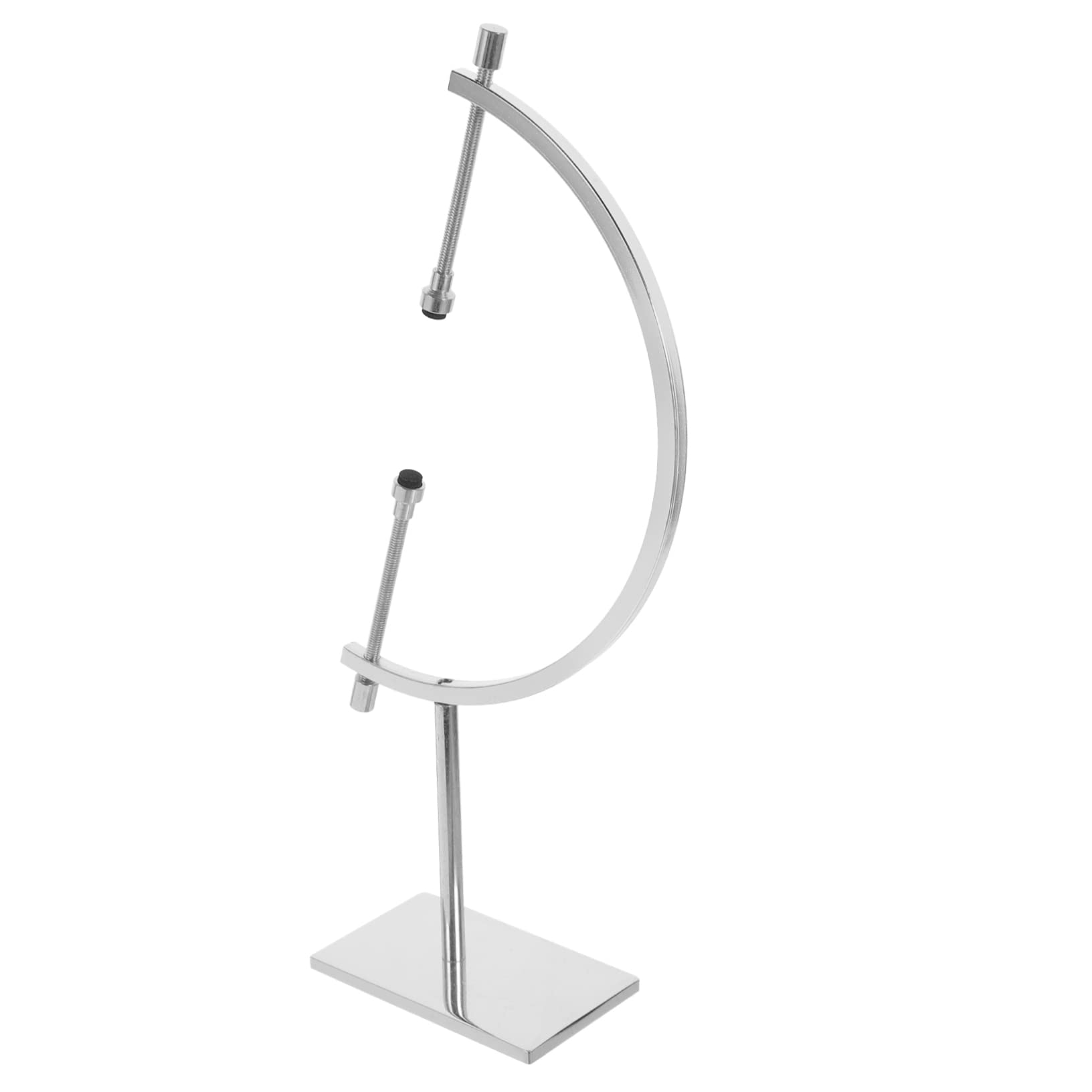 CHILDWEET Caliper Display Stand Caliper Holder Decorative Ball Stand Crystal Sphere Crystal Ball Holder Adjustable for Stones Glass Gem Stainless Steel