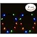 YIISUN LED Light Up Christmas Bulb Necklace Halloween Lights String Light Party Favors (Pack of 2)